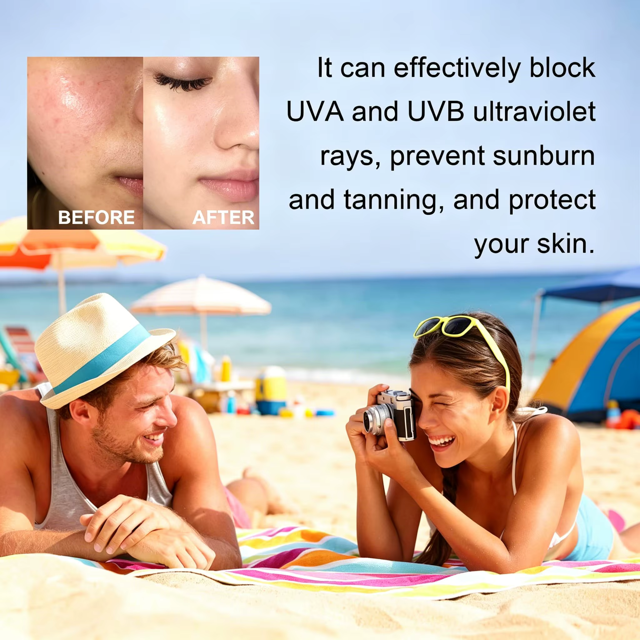 Crème solaire SPF 100 UVA UVB