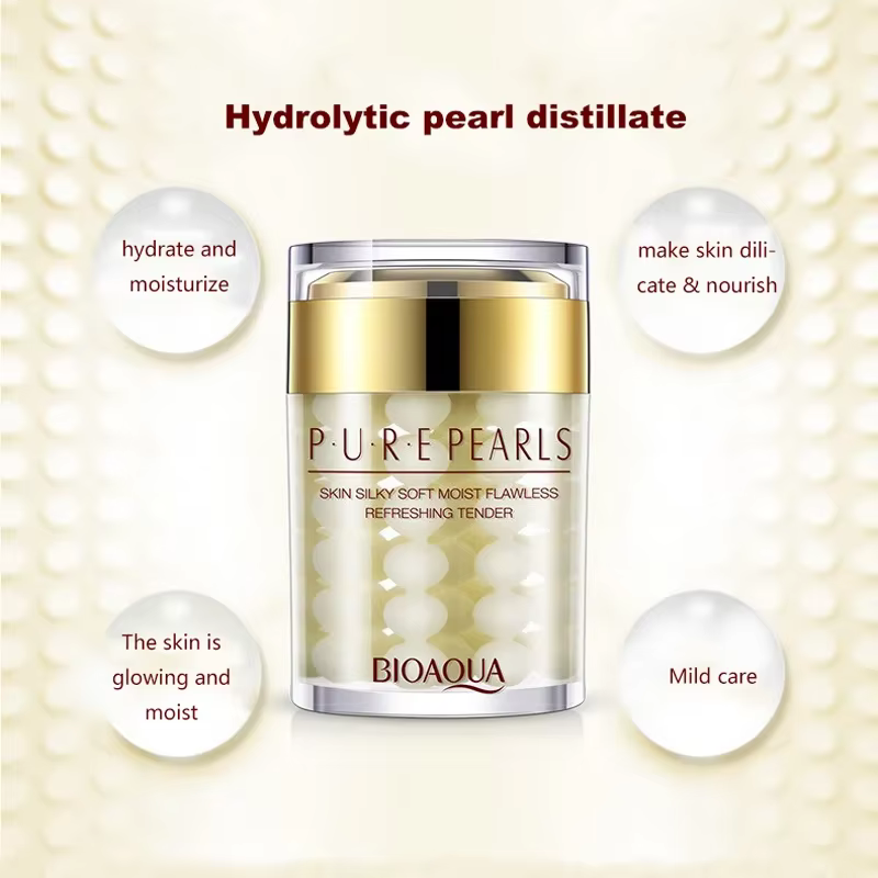 BIOAQUA crème blanchissante hydratante éclaircissante perle Anti-rides Anti-âge crèmes de jour raffermissant ascenseur élimination des taches de rousseur soins de la peau
