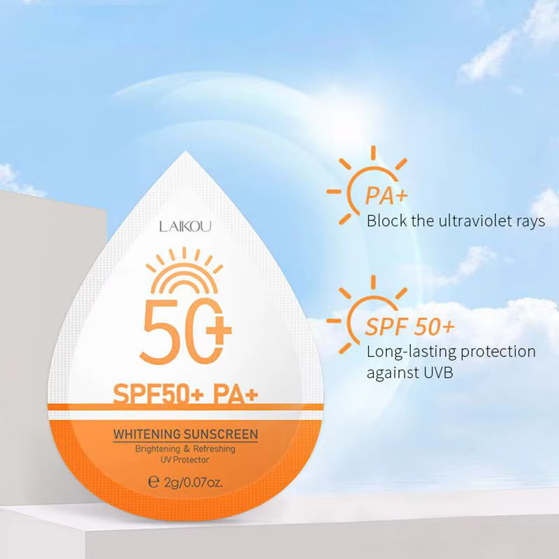 20/30/40/50/100 pièces Mini crème solaire taille de voyage imperméable à l'eau anti-transpiration SPF50 + écrans