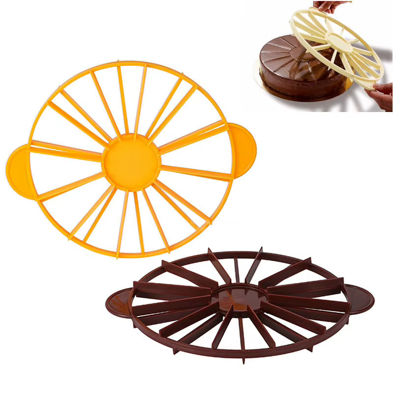 Tranches de gâteau à Portion égale, coupe-pain rond, séparateur de Mousse, marqueur de tranche, cuisson pour ustensiles de cuisine ménagers, 1 pièces