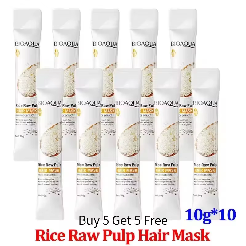 Masque capillaire à la kératine magique au riz