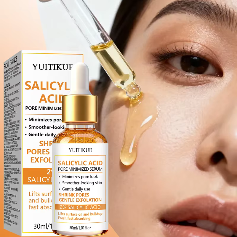 Sérum exfoliant à l'acide salicylique à 2% 30ml YUITIKUE Équilibrant le sébum Réduit les pores visibles Purifiant Affinant Soin de la peau du visage Essence