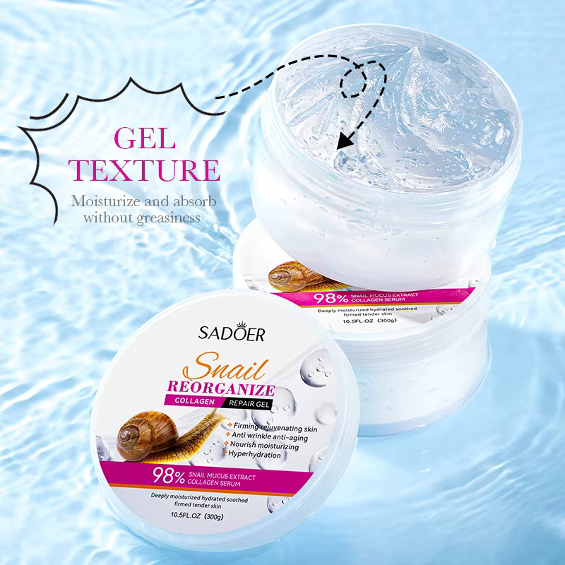SADOER escargot collagène crème pour le visage Gel raffermissant réparation éclaircissant hydratant crèmes