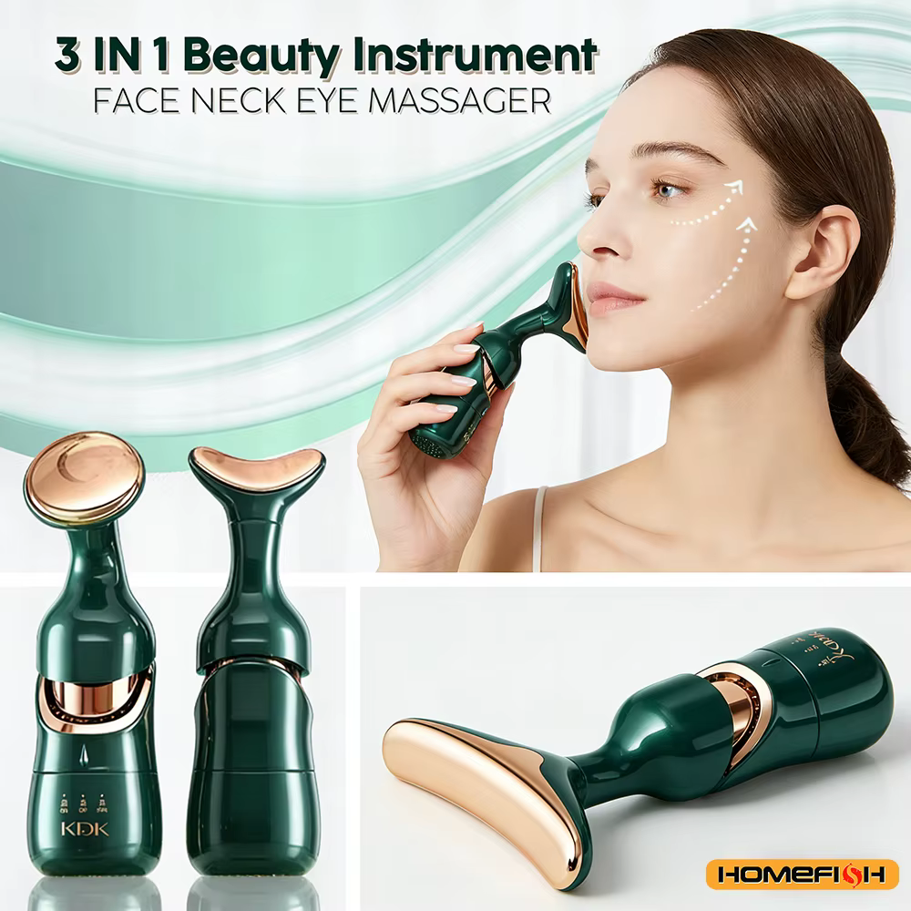 HOMEFISH 3 en 1 dispositif de Lifting du visage cou Massage des yeux
