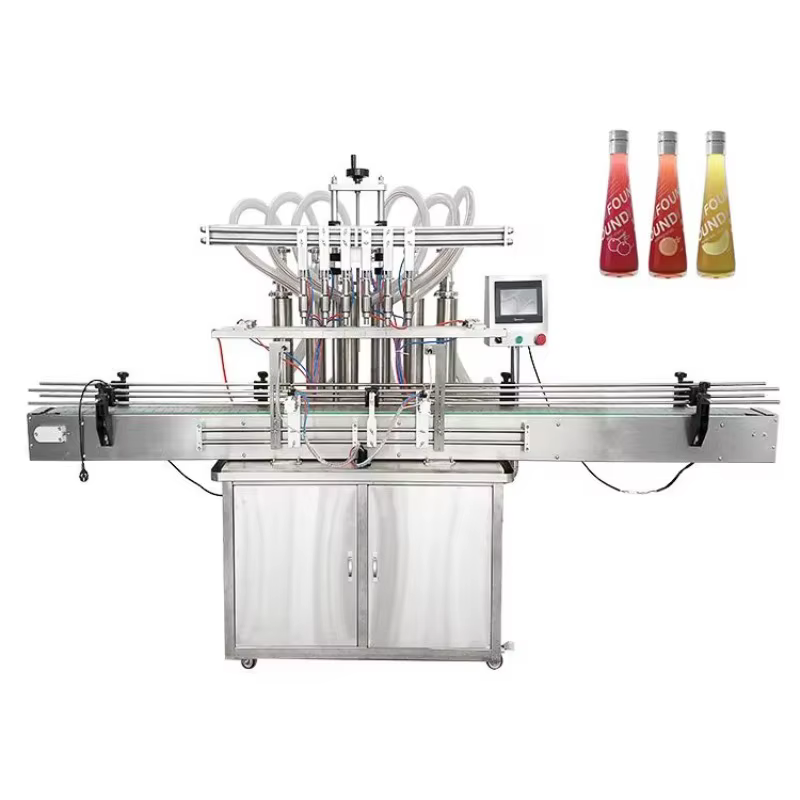Machine de remplissage quantitative automatique de jus de lait d'eau liquide de Servo de confiture de Sauce de chili de bouteille de Ketchup de crème