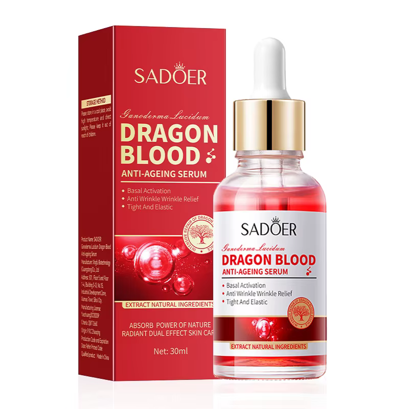 SADOER Ganoderma lucidum sang de Dragon sérum pour le visage Lotion hydratante Anti-rides contrôle du sébum