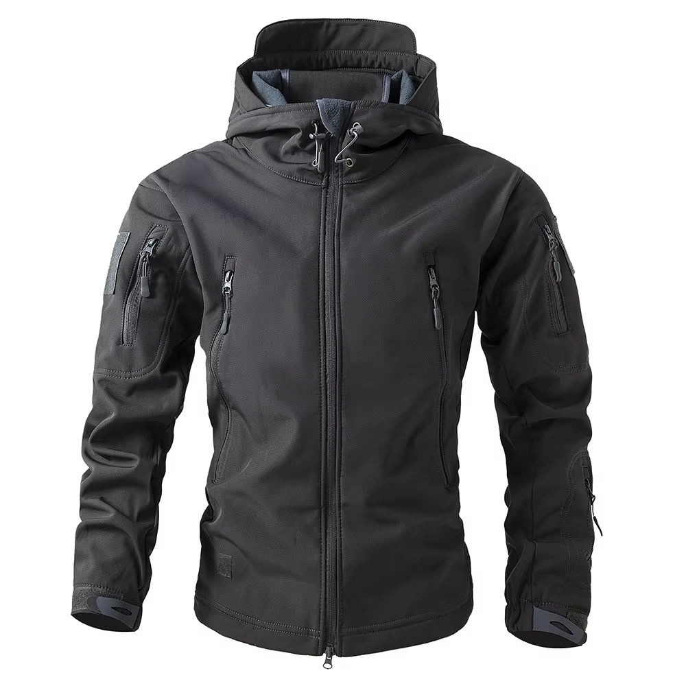 Veste Softshell en peau de requin pour hommes Veste imperméable coupe-vent tactique Manteau à capuche pour hommes Veste imperméable de sport pour hommes