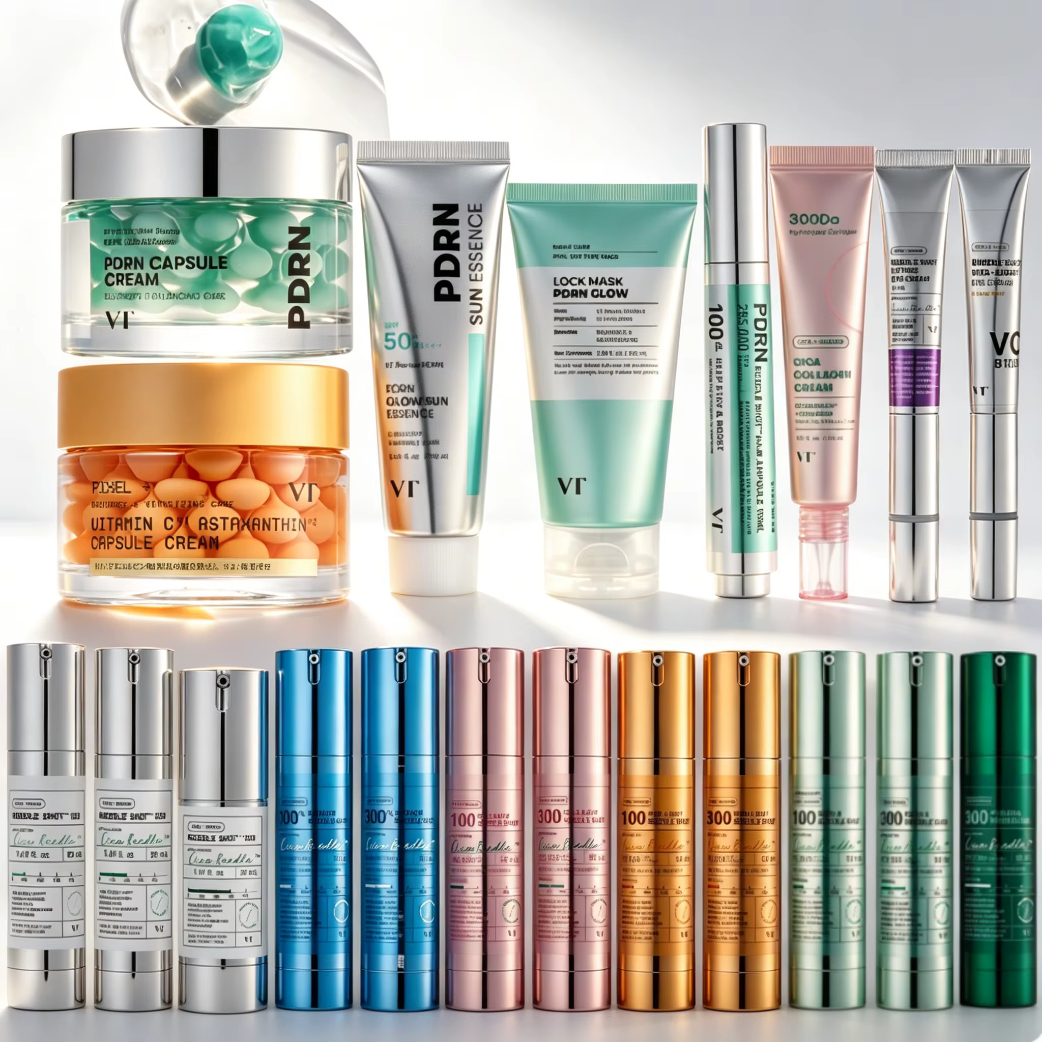 Crème en capsules VT Pichel Vitamine C Astaxanthine Éclat & Soin Revitalisant Améliore l'Élasticité de la Peau