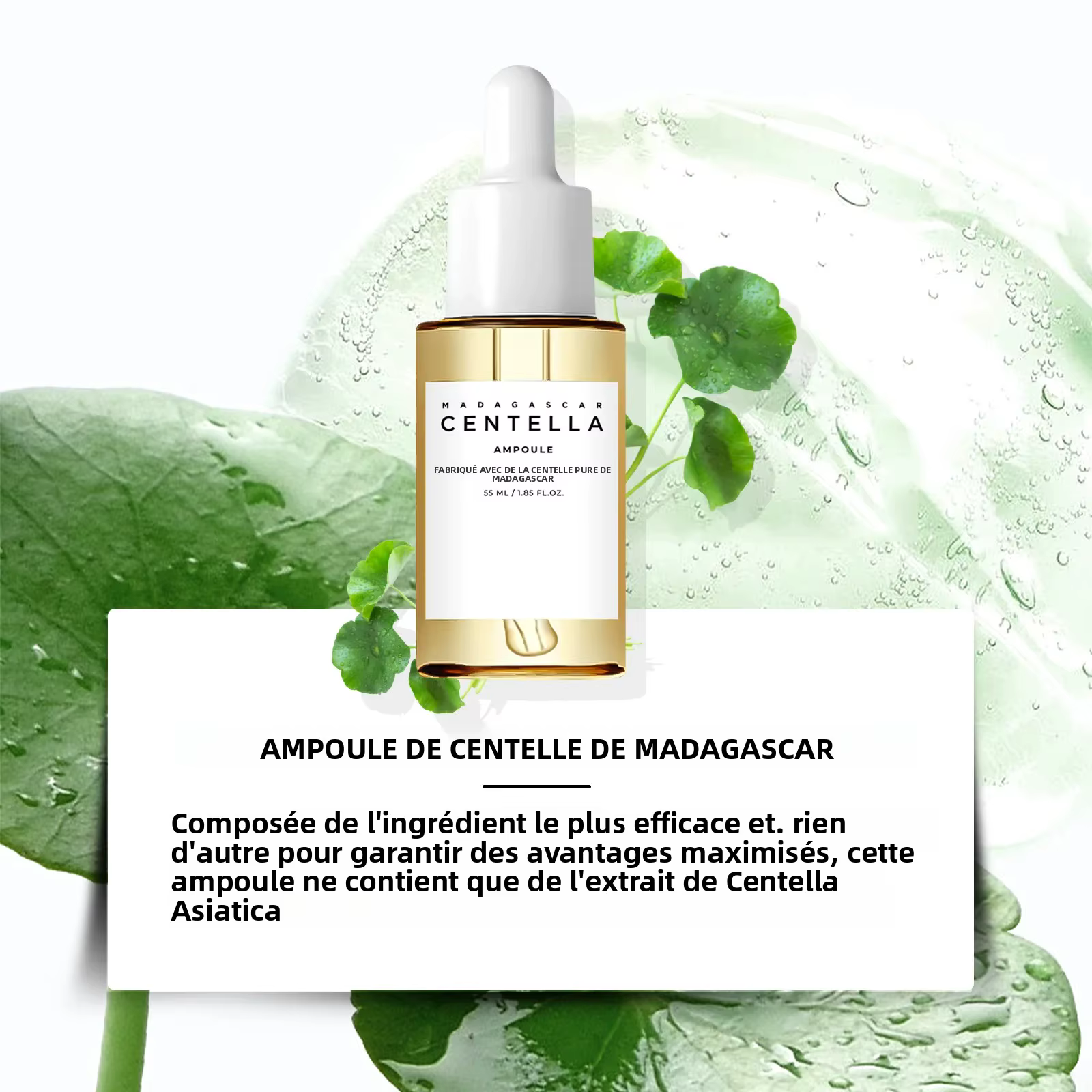 Sérum apaisant à la Centella Asiatica 55ml - Formule de Madagascar