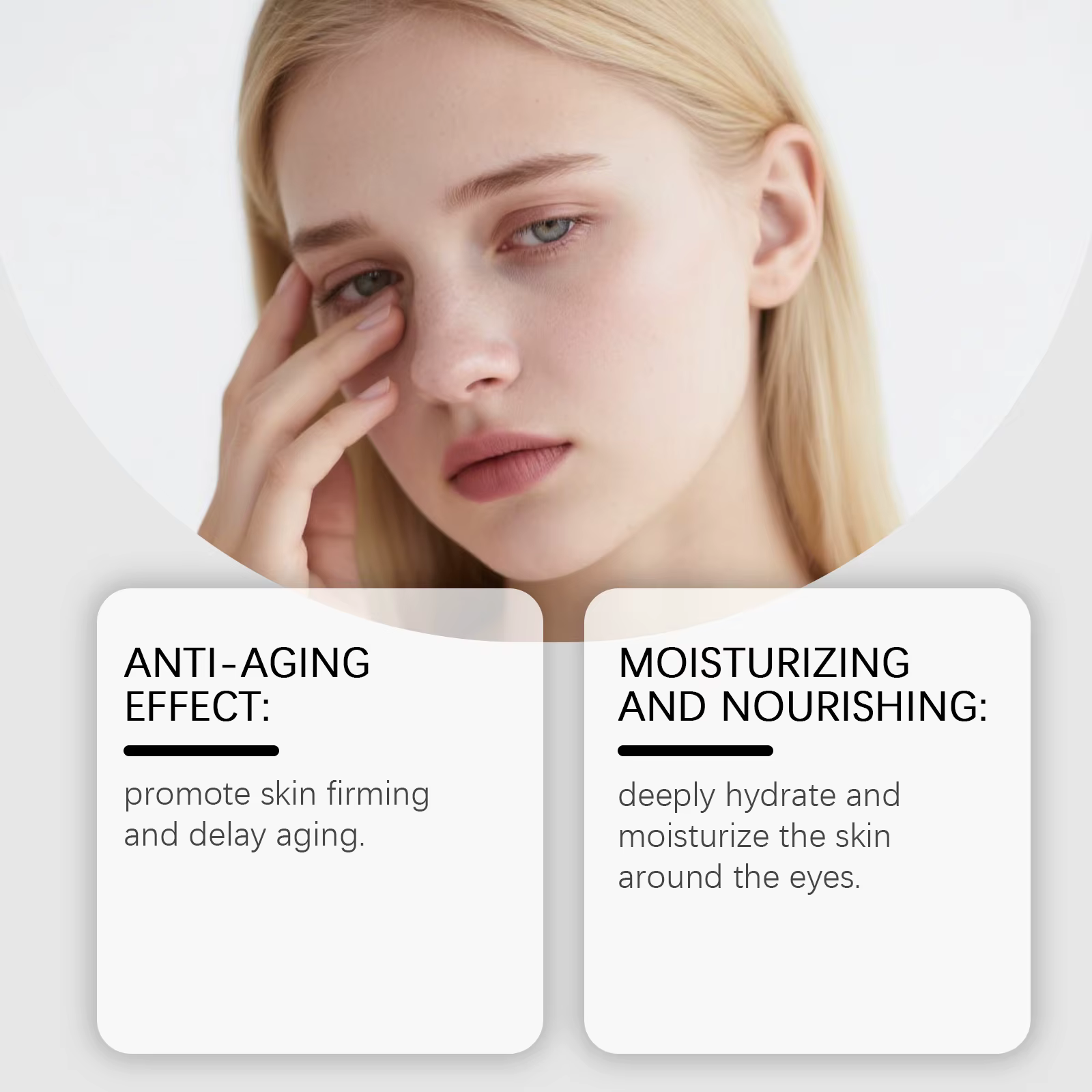 Crème pour les yeux Lifting raffermissant hydratant réduction des cernes ridules traitement de Massage lissant avec brosse soins quotidiens doux