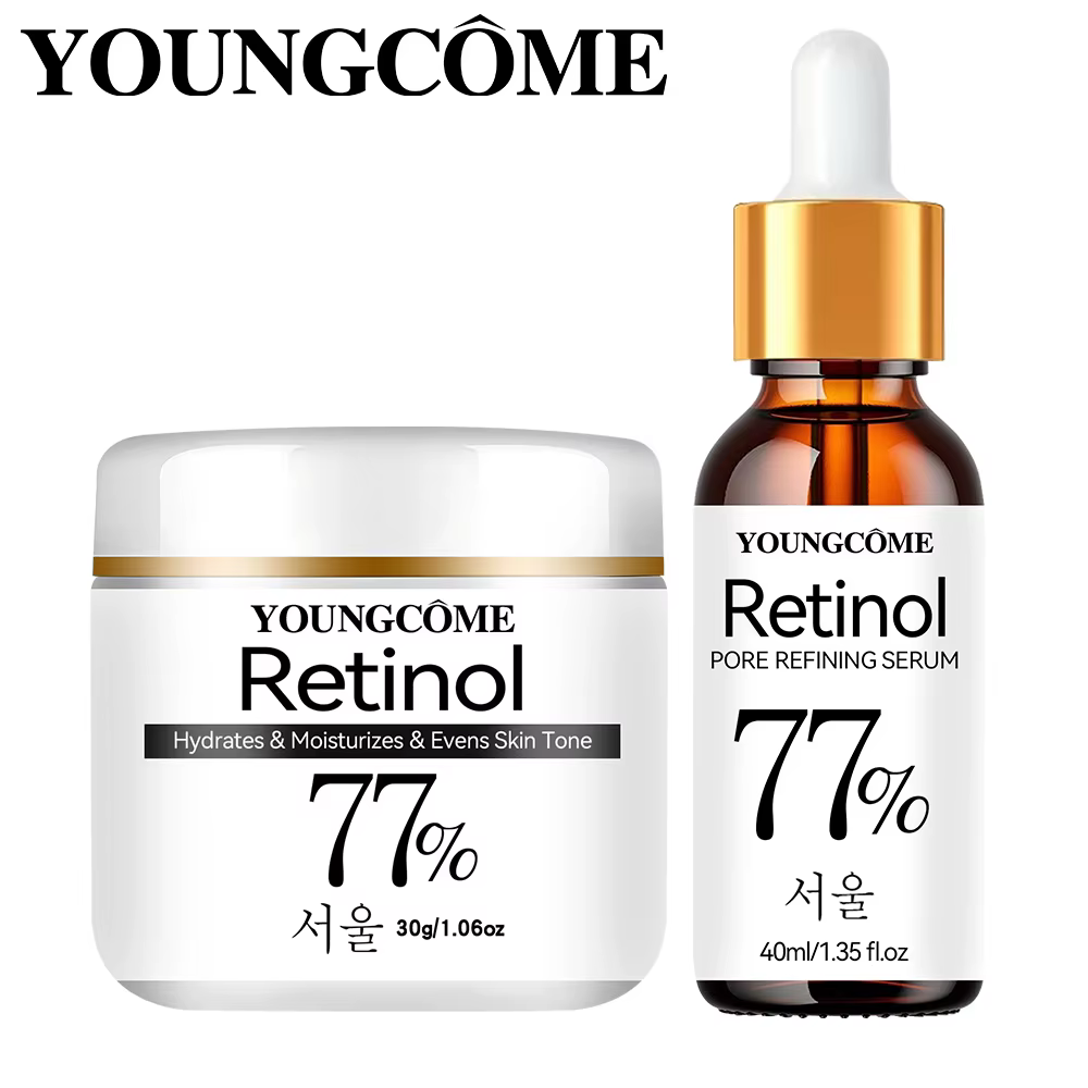 Ensemble de crème sérum pour le visage raffermissant au rétinol
