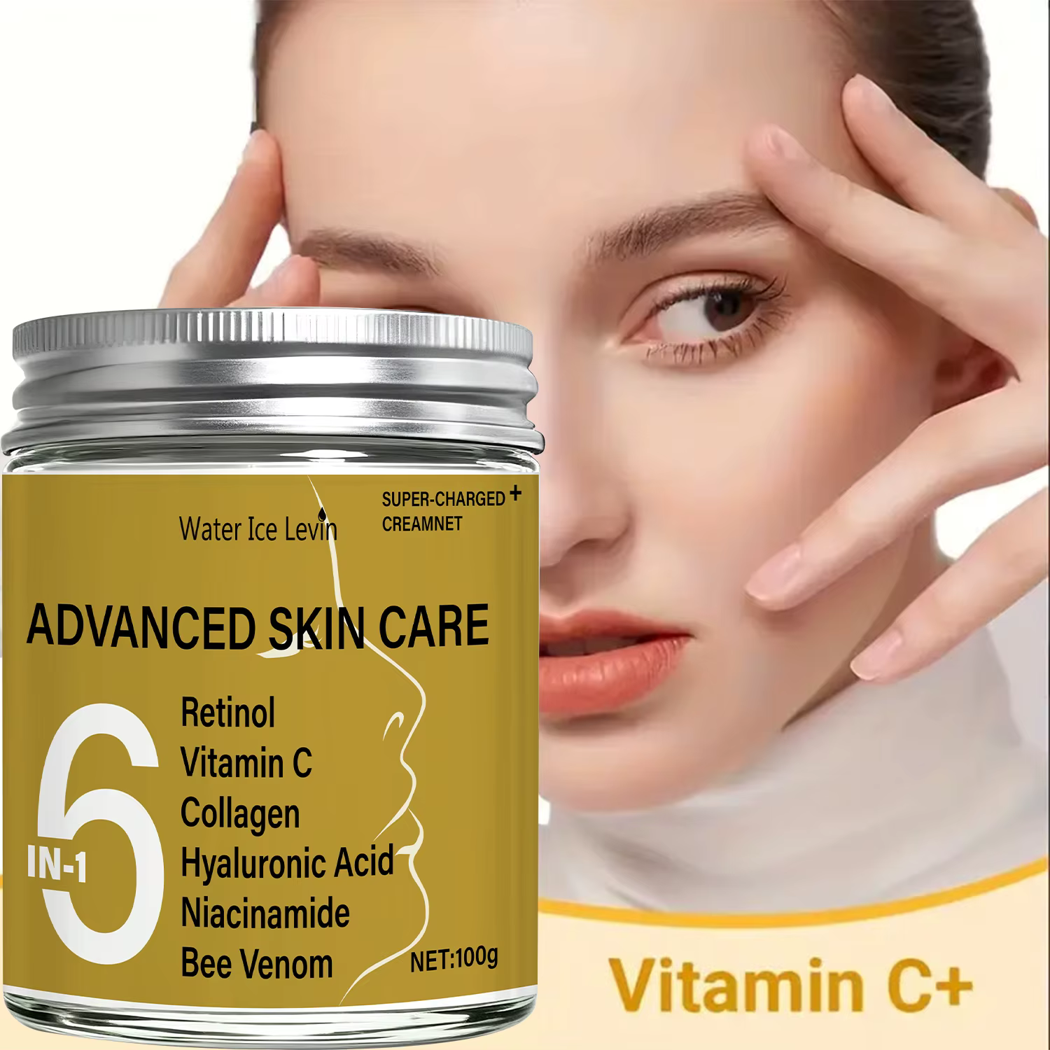 Crème Visage Avancée Hiver - Complexe Rétinol, Vitamine C et Venin d'Abeille, Éclat et Fermeté, Formule Multi-Actions pour Peau Radieuse