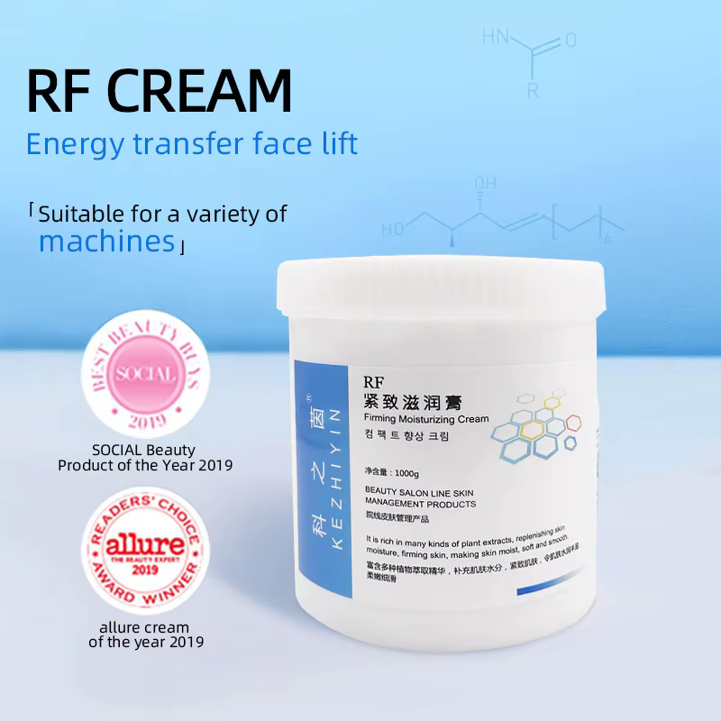 Crème conductrice RF 1000ml | Gel hydratant raffermissant pour appareils RF et amincissants | Transfert d'énergie pour