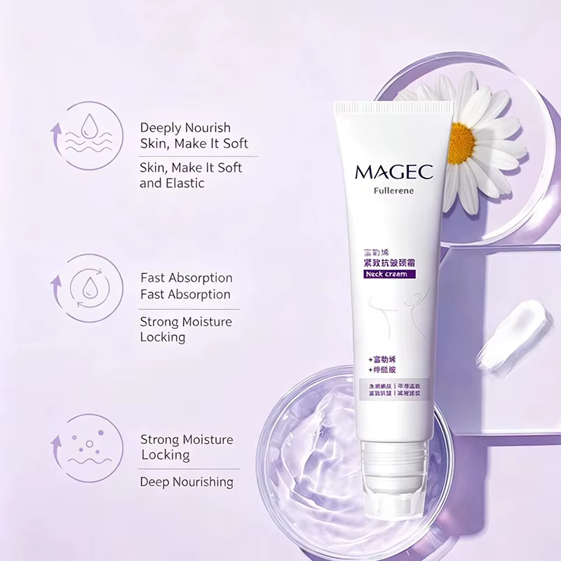 Crème hydratante élastique pour le cou à la camomille 50g – Hydratation intense