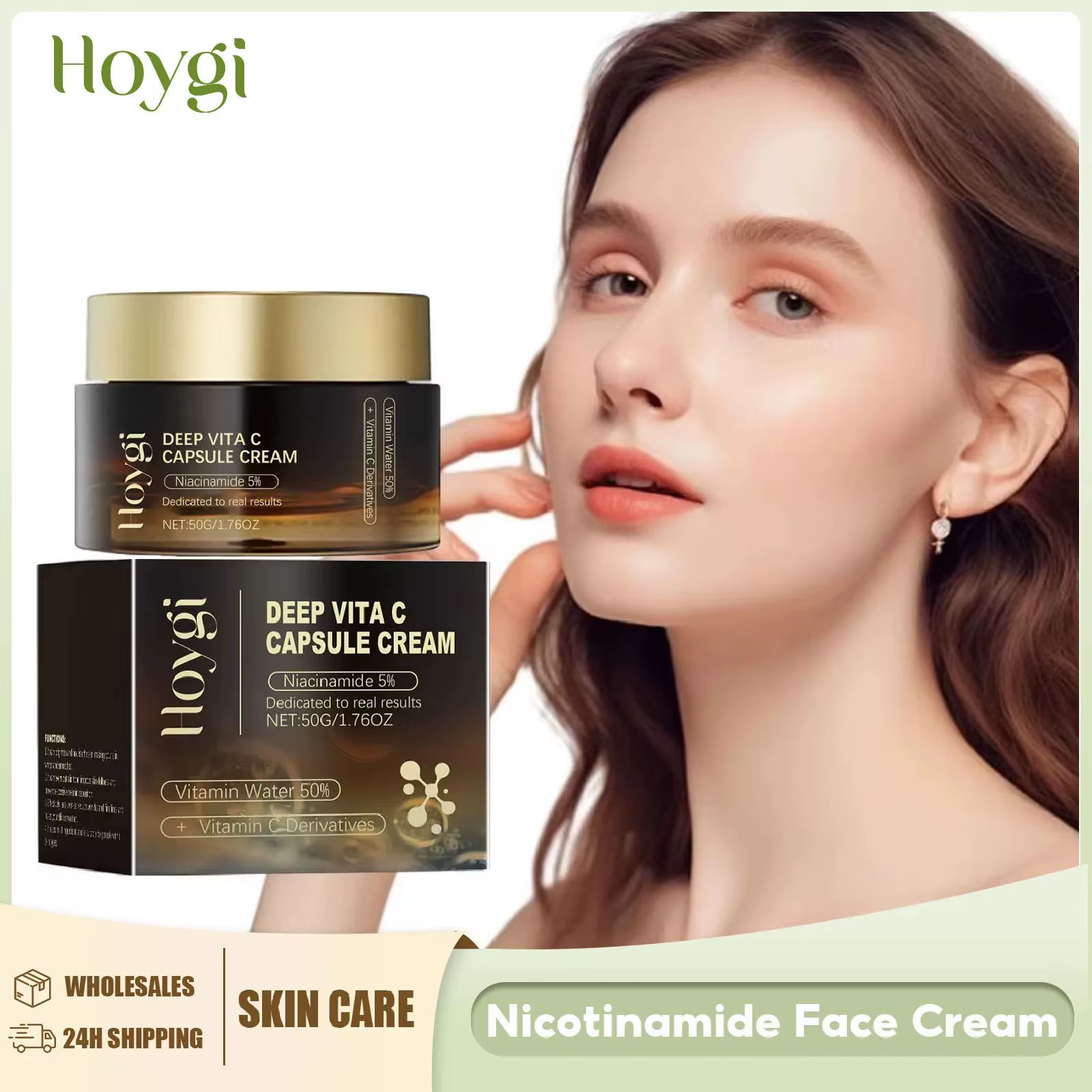 Crème à la Niacinamide Éclaircissante Anti-Taches Brunes et Mélasma