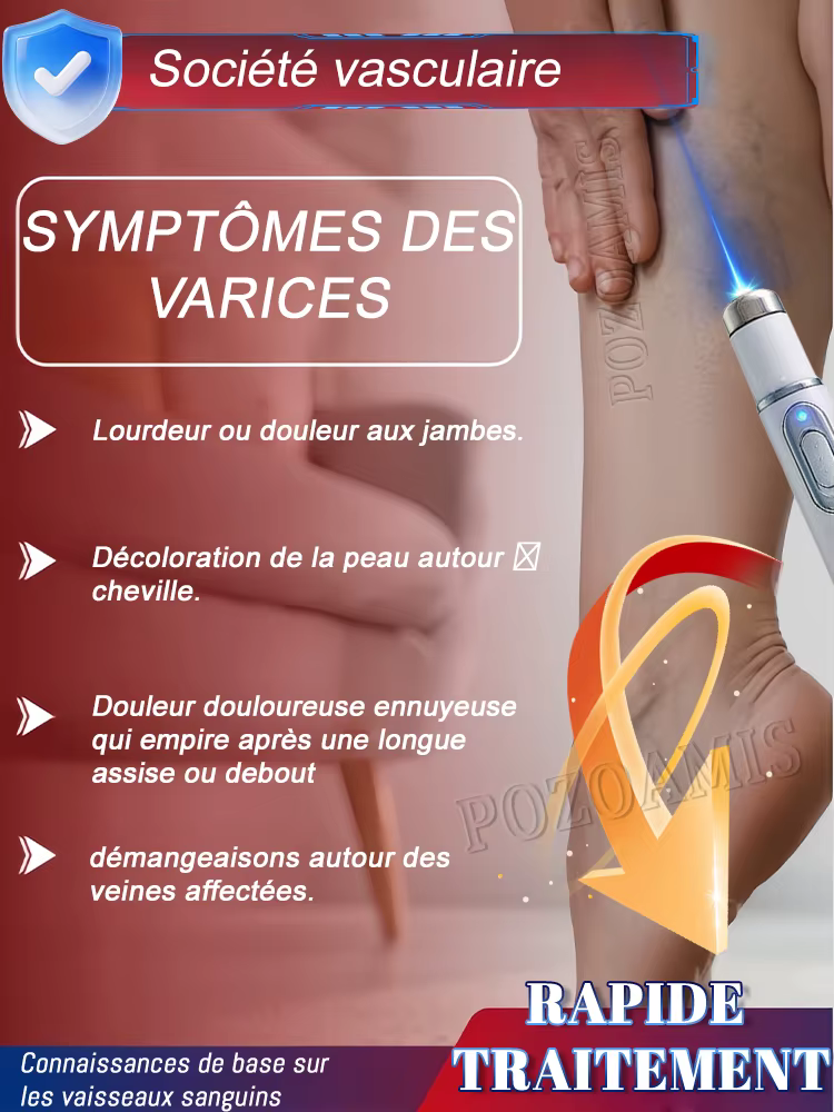 Favorise la circulation et soulage les inconforts des jambes grâce à une thérapie par la lumière douce.
