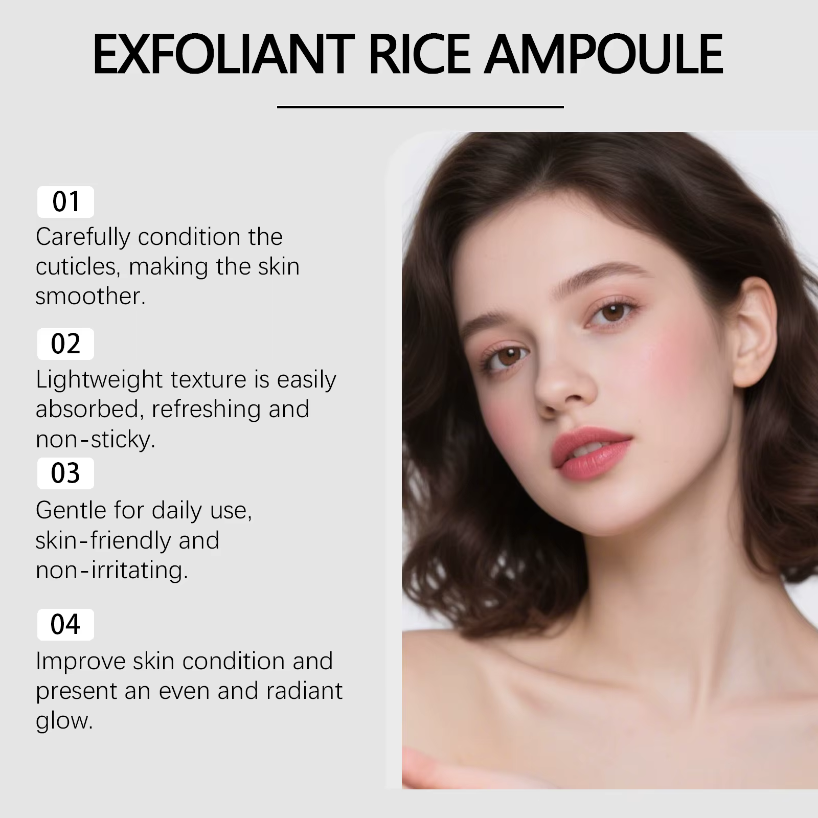 Sérum exfoliant coréen pour le visage