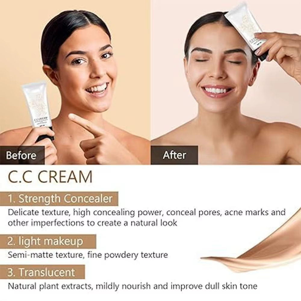 Crème CC coréenne changeante de couleur avec SPF 50