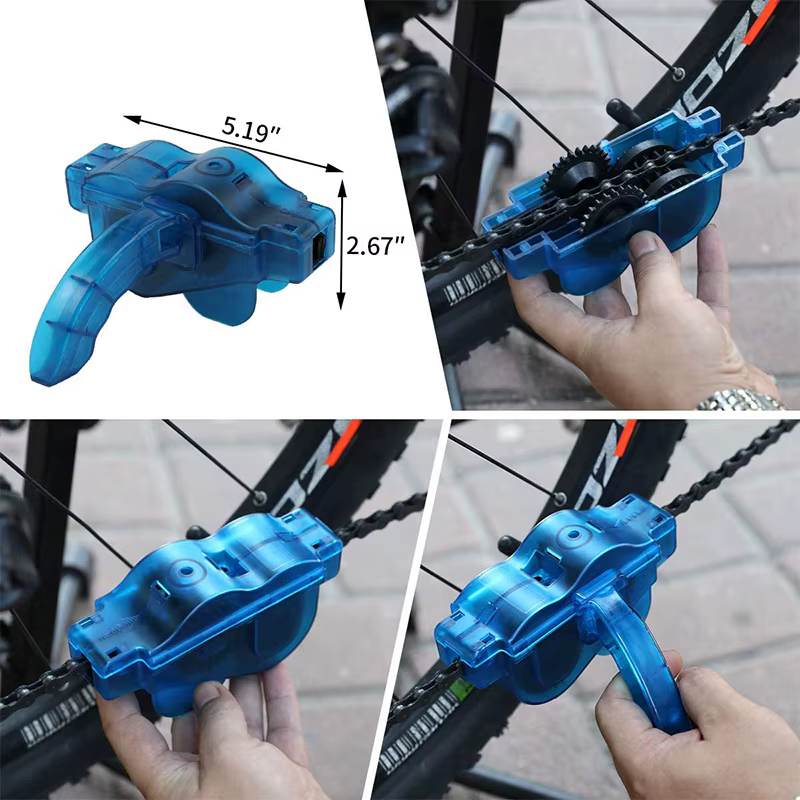Nettoyeur de chaîne de vélo Portable, brosses de vélo, outil de lavage, Kit de nettoyage de cyclisme en montagne, accessoire d'extérieur