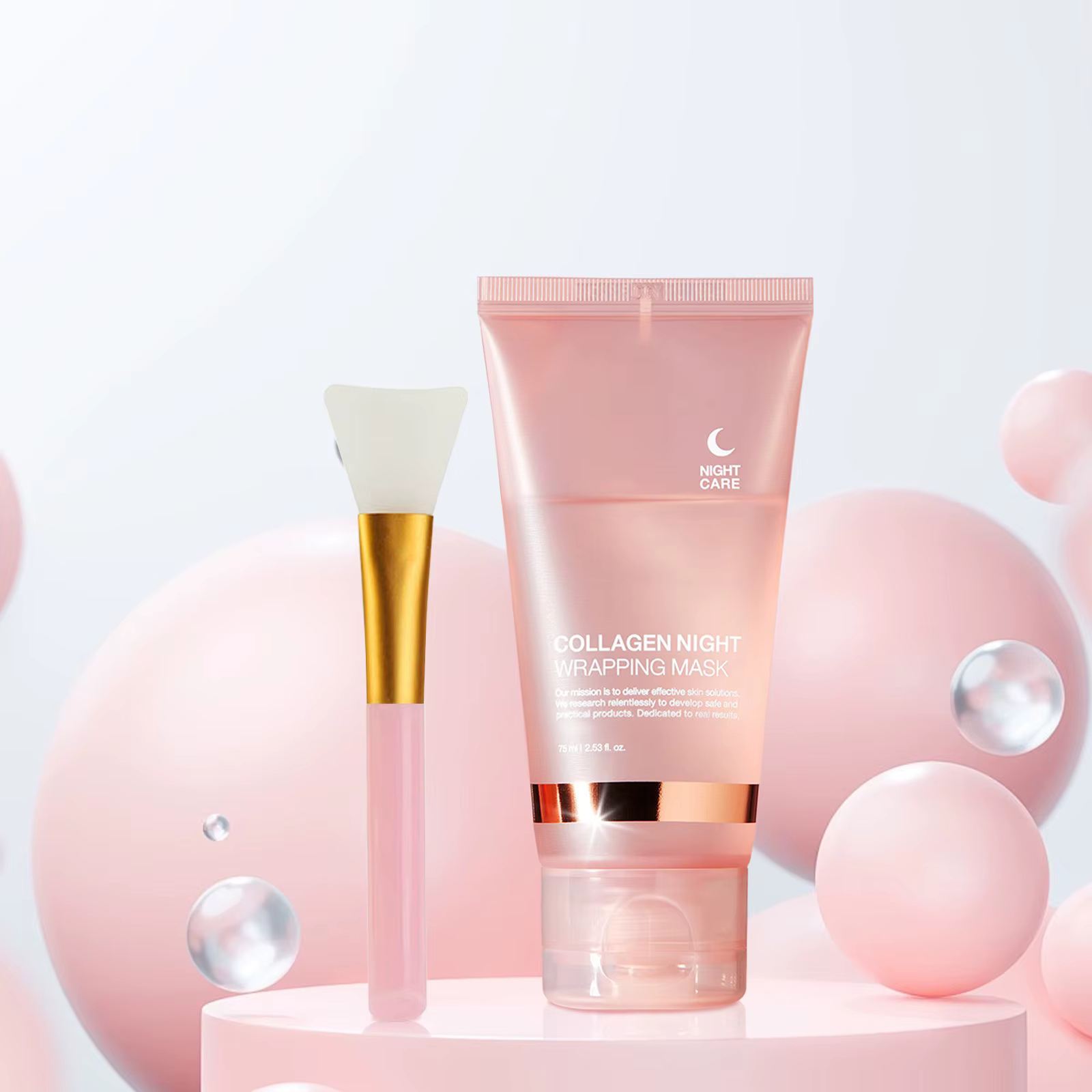 Masque d'emballage de nuit au collagène 75 ml pour réparation intensive 8H