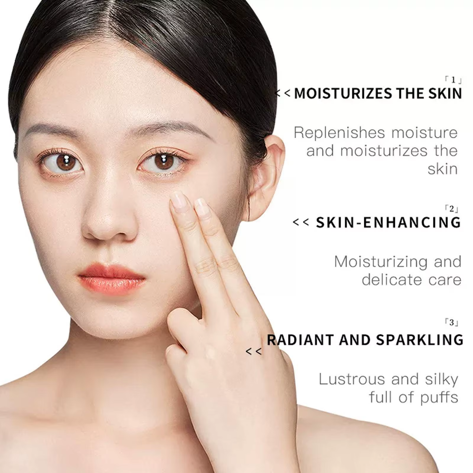 Crème pour le visage au collagène et aux perles pour femmes