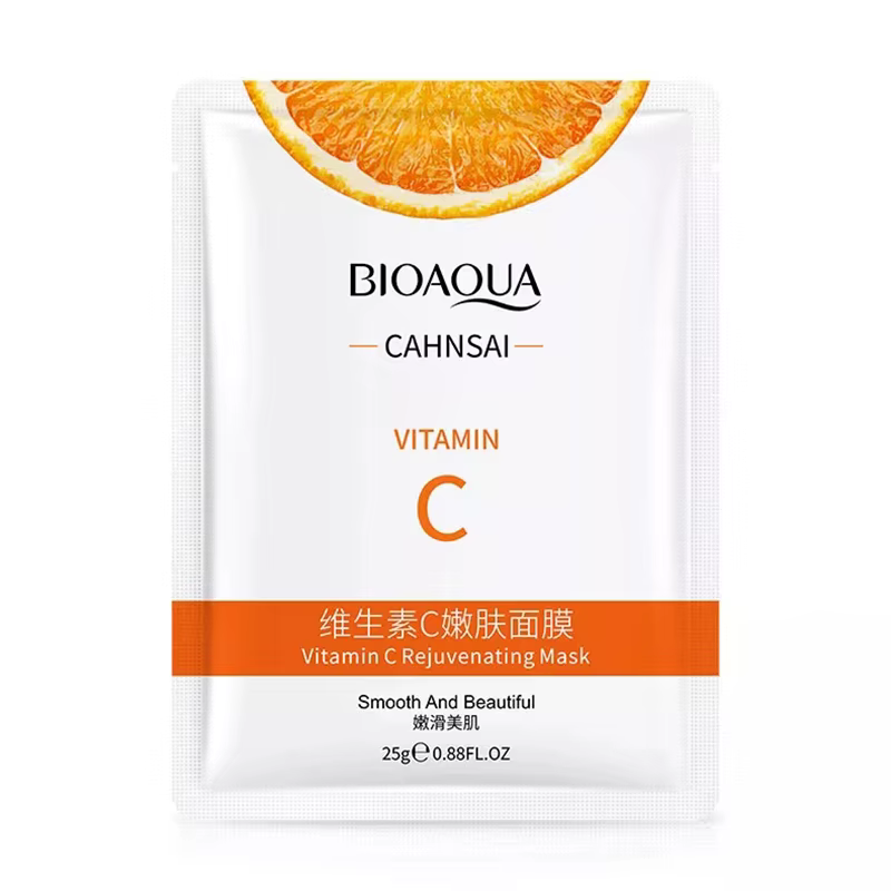 10 pièces BIOAQUA vitamine C masque Facial soins de la peau du visage hydratant