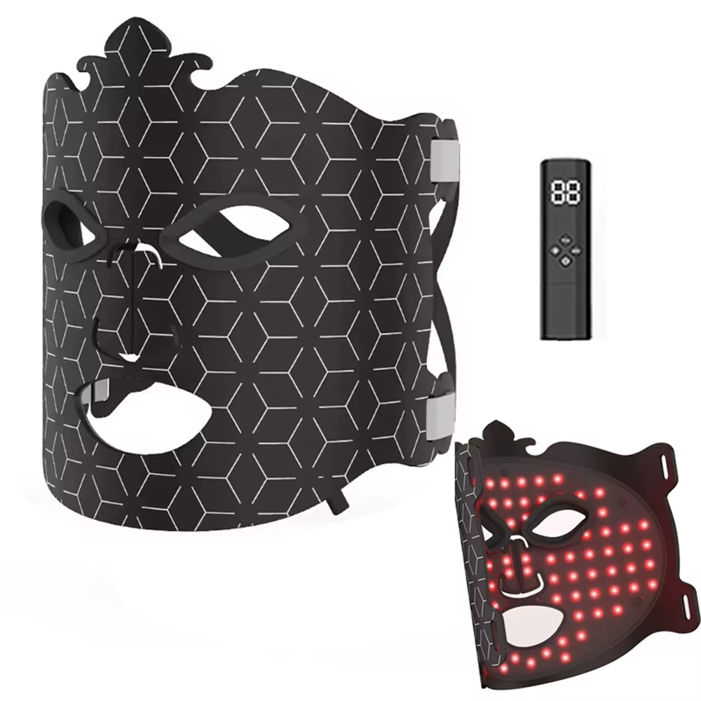 Masque facial LED 7 couleurs sans fil portable