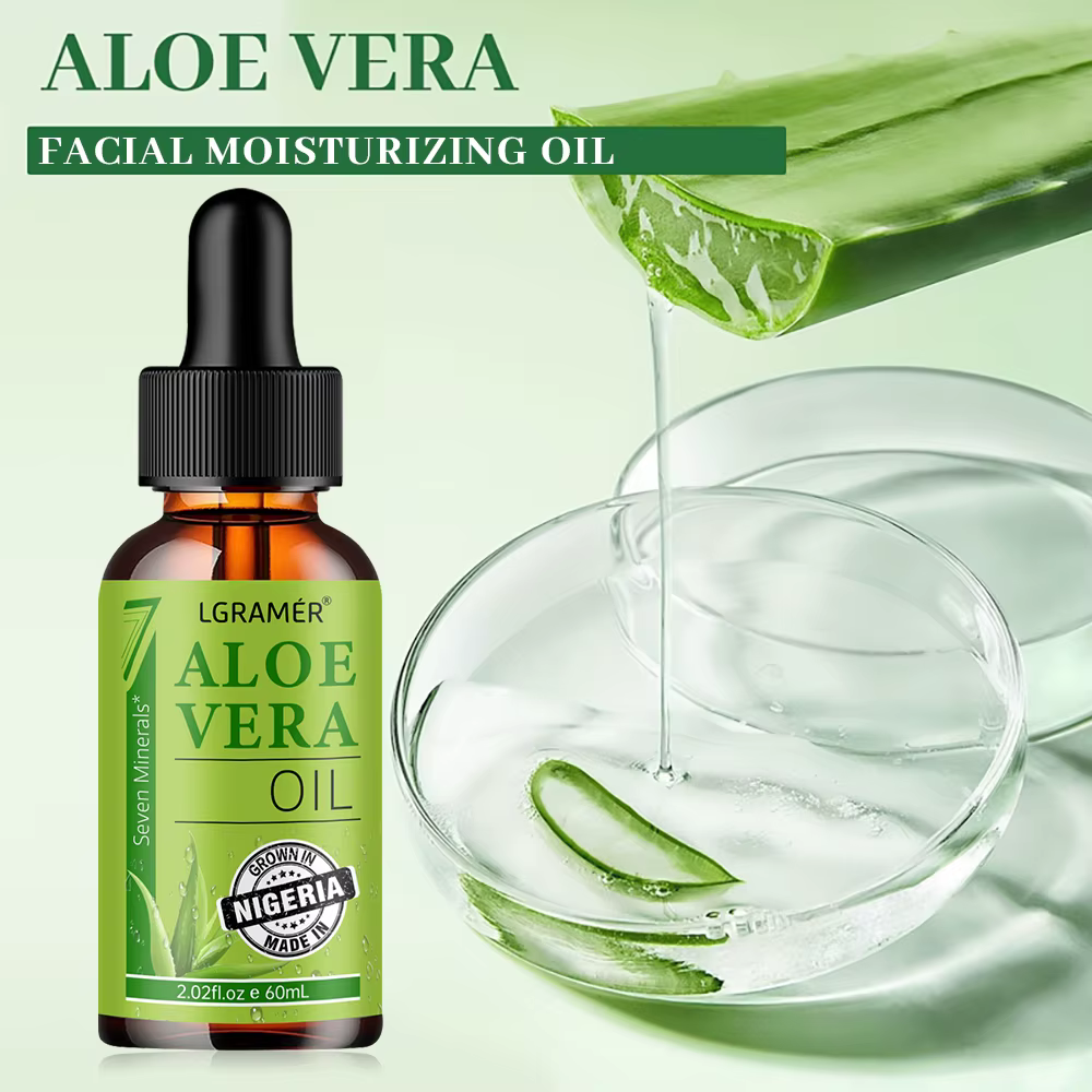 L'huile hydratante pour le visage à l'aloe vera maintient la peau humide tendre lisse pénètre profondément améliore la