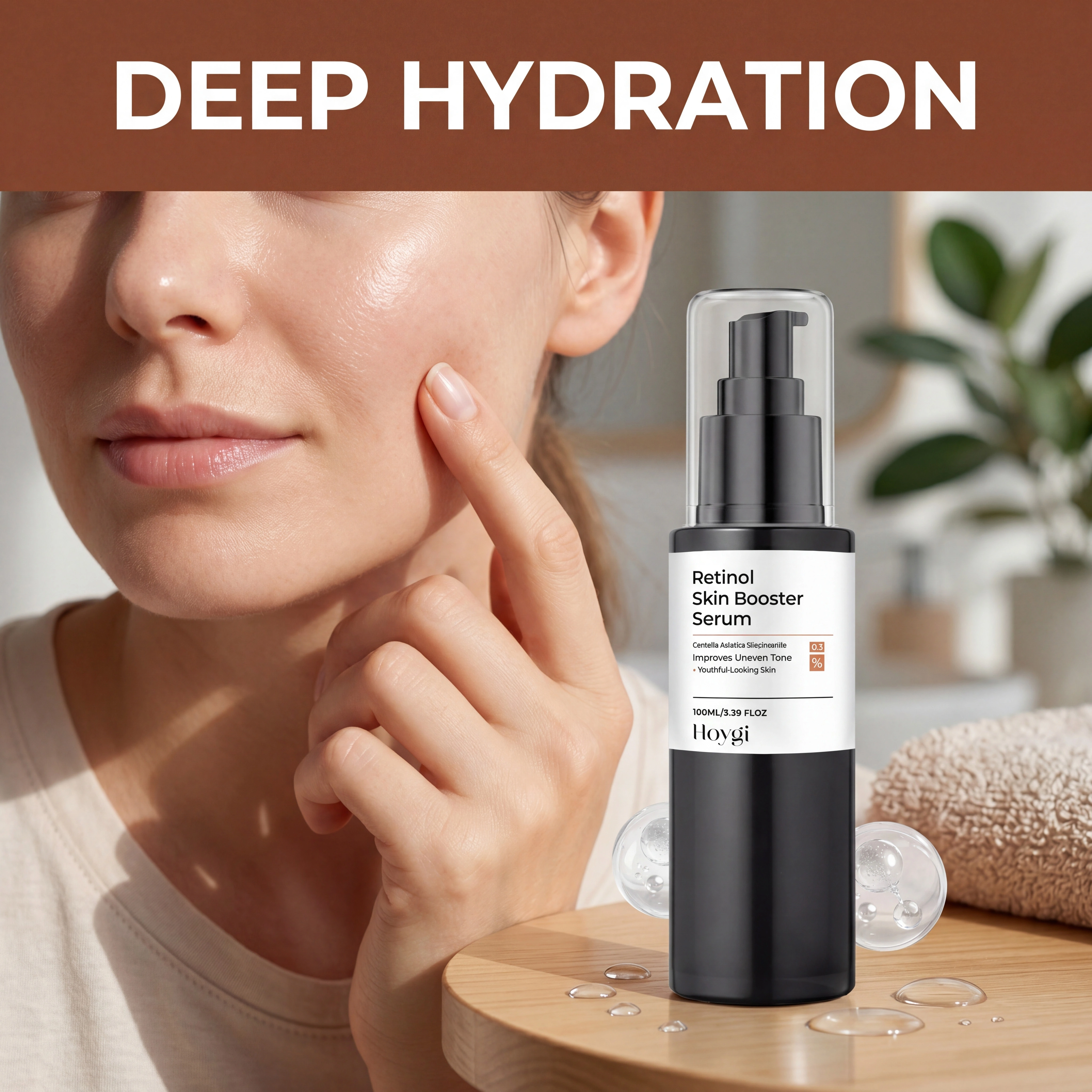 Sérum de Nuit Nourrissant et Hydratant, Essence Réparatrice Apaisante et Éclaircissante Anti-Âge, Soin Doux de Nuit pour le Visage
