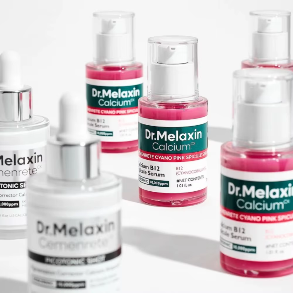 Baume multi-usages au calcium Cemenrete / Crème anti-poches sous les yeux Eyephalt / Essence exfoliante au riz noir et