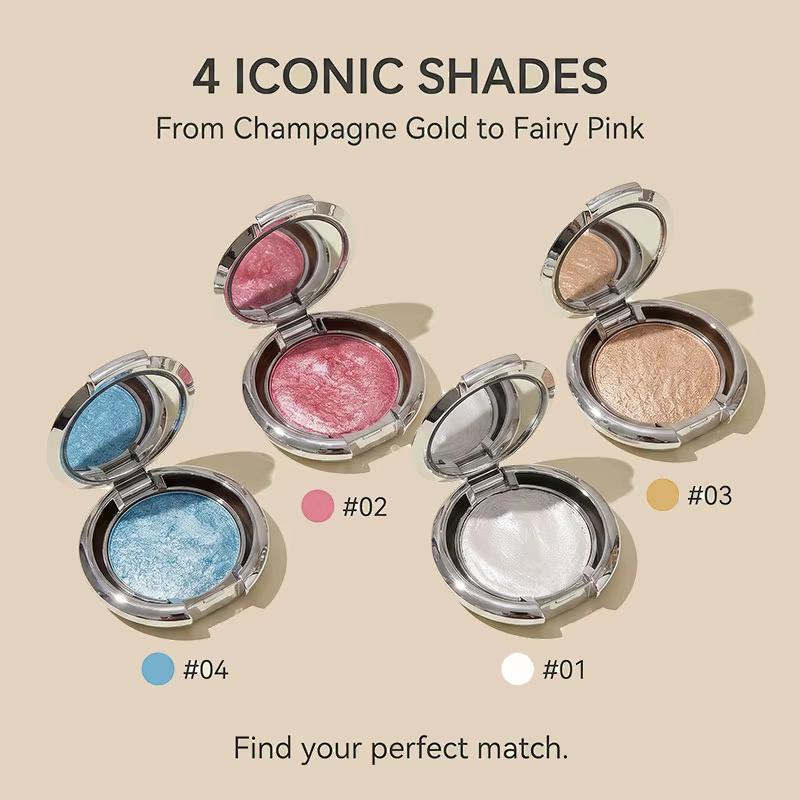 Crème illuminateur Herorange, éclat nacré délicat pour un effet 3D instantané, multi-usages pour le contour des yeux et du visage