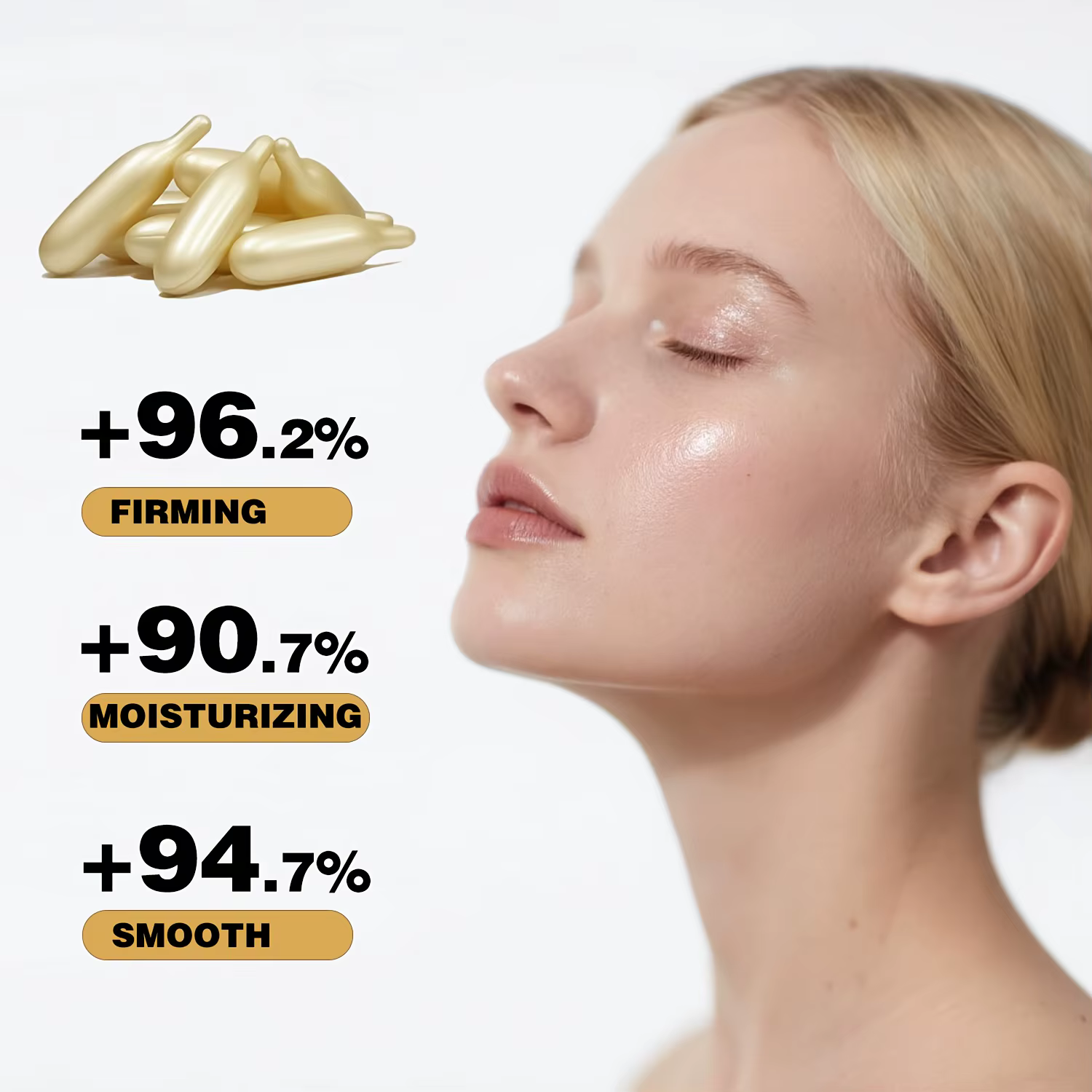Essence raffermissante au collagène en capsules