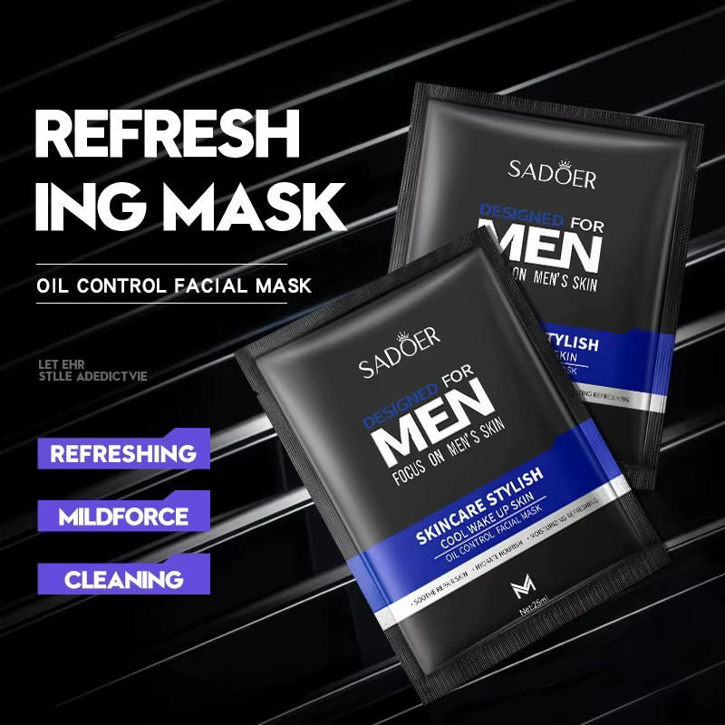 SADOER hommes ensembles de soins de la peau crème hydratante pour le visage masque Facial baume à lèvres