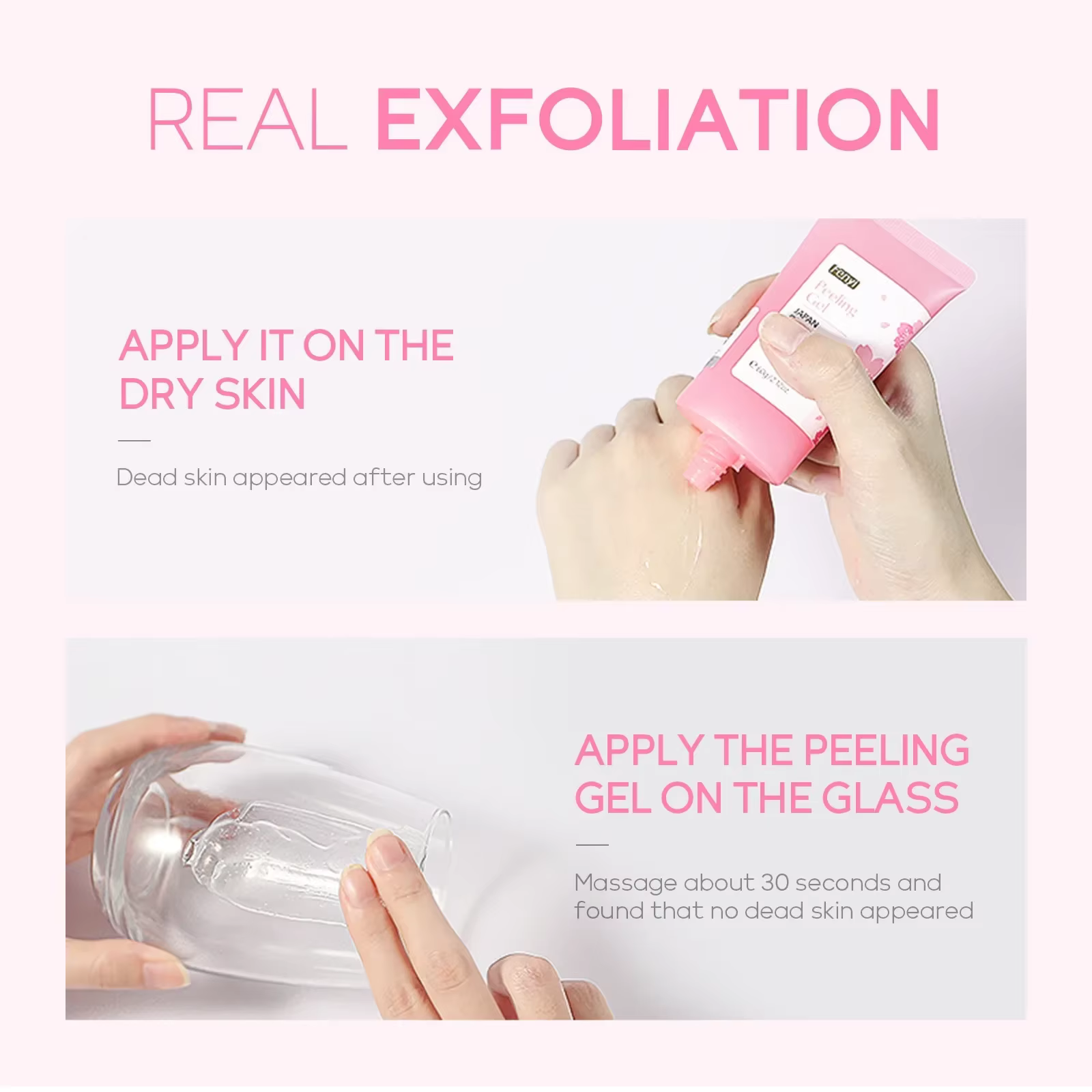 Gel exfoliant pour le nettoyage en profondeur du visage
