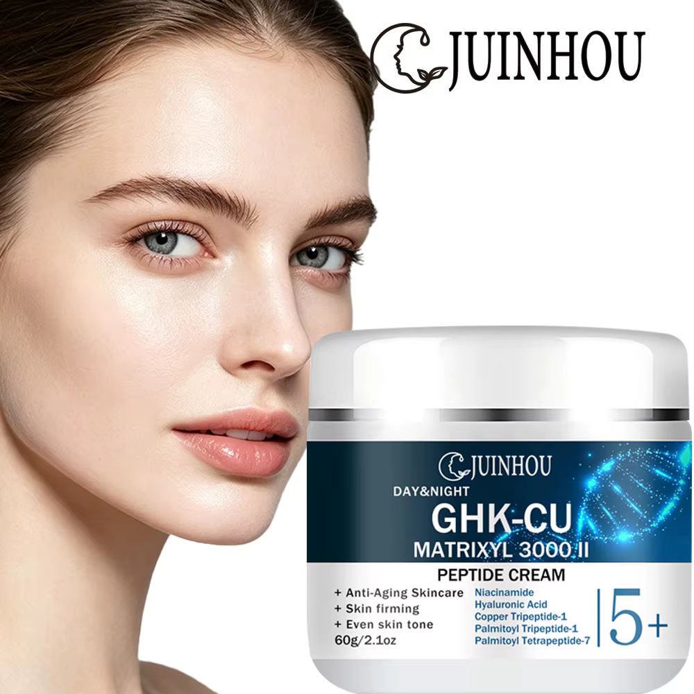 Crème Visage Hydratation Intense JUINHOU au Tripeptide de Cuivre & Matrixyl 3000 II – Répare la Barrière Cutanée et Illumine le Teint