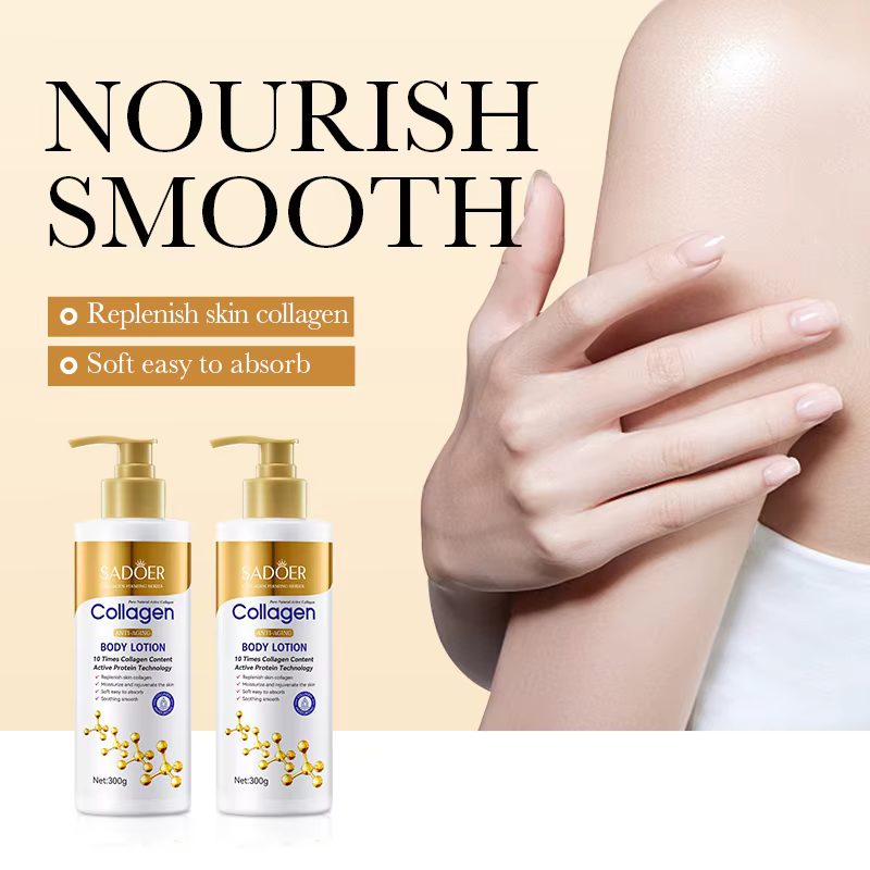 Lotion pour le corps au collagène pour raffermissant et hydratation – Hydratant intense Anti-âge pour peau sèche