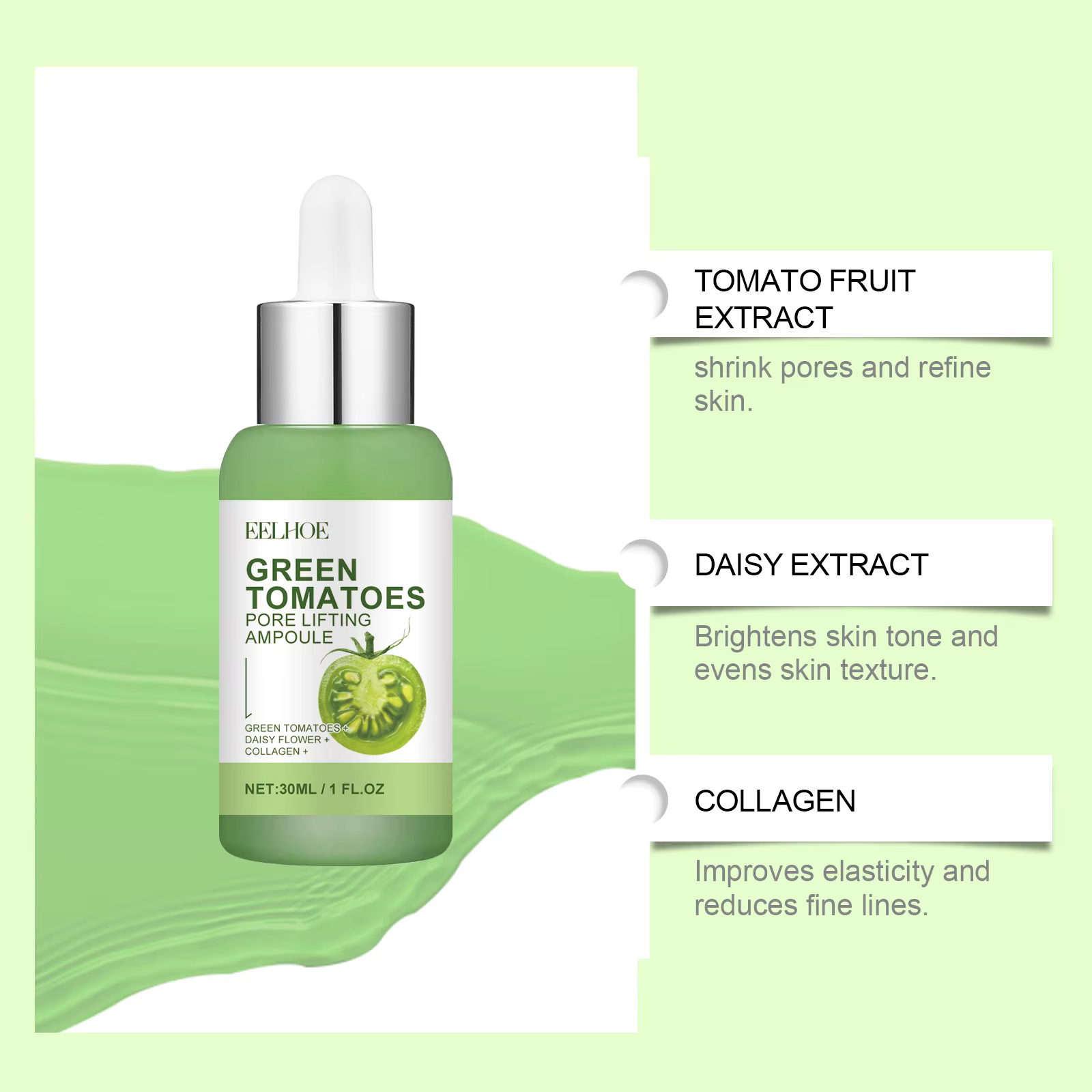 Essence de traitement des pores du visage