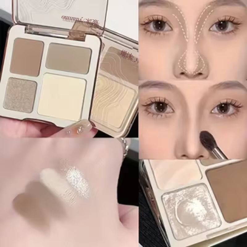 Palette de contour de reflets tridimensionnels pour le visage