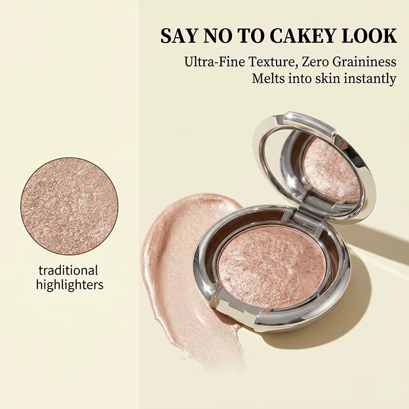 Crème illuminateur Herorange, éclat nacré délicat pour un effet 3D instantané, multi-usages pour le contour des yeux et du visage