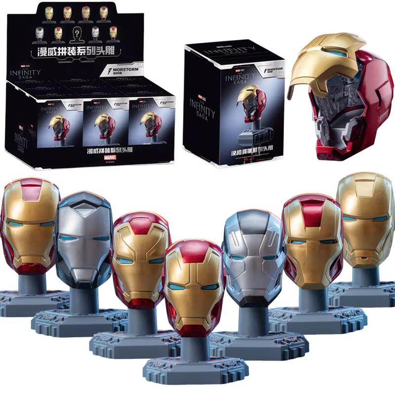 MORSTORM Original Iron Man casque masque Machine de guerre MK16 MK42 MK85 bricolage peut ouvrir fermer jouets modèle figurine d'action assemblé cadeau