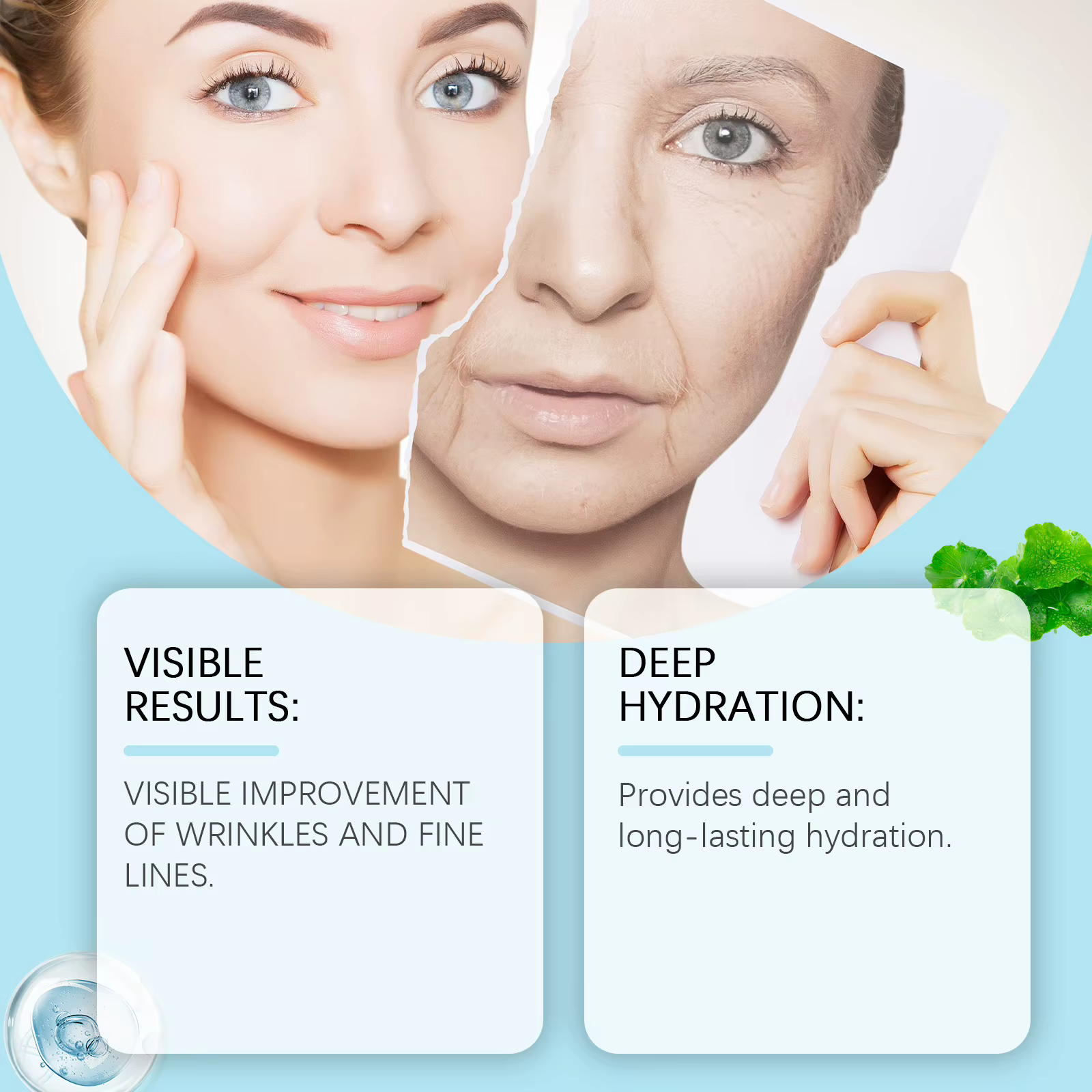 Centella crème hydratante acide hyaluronique