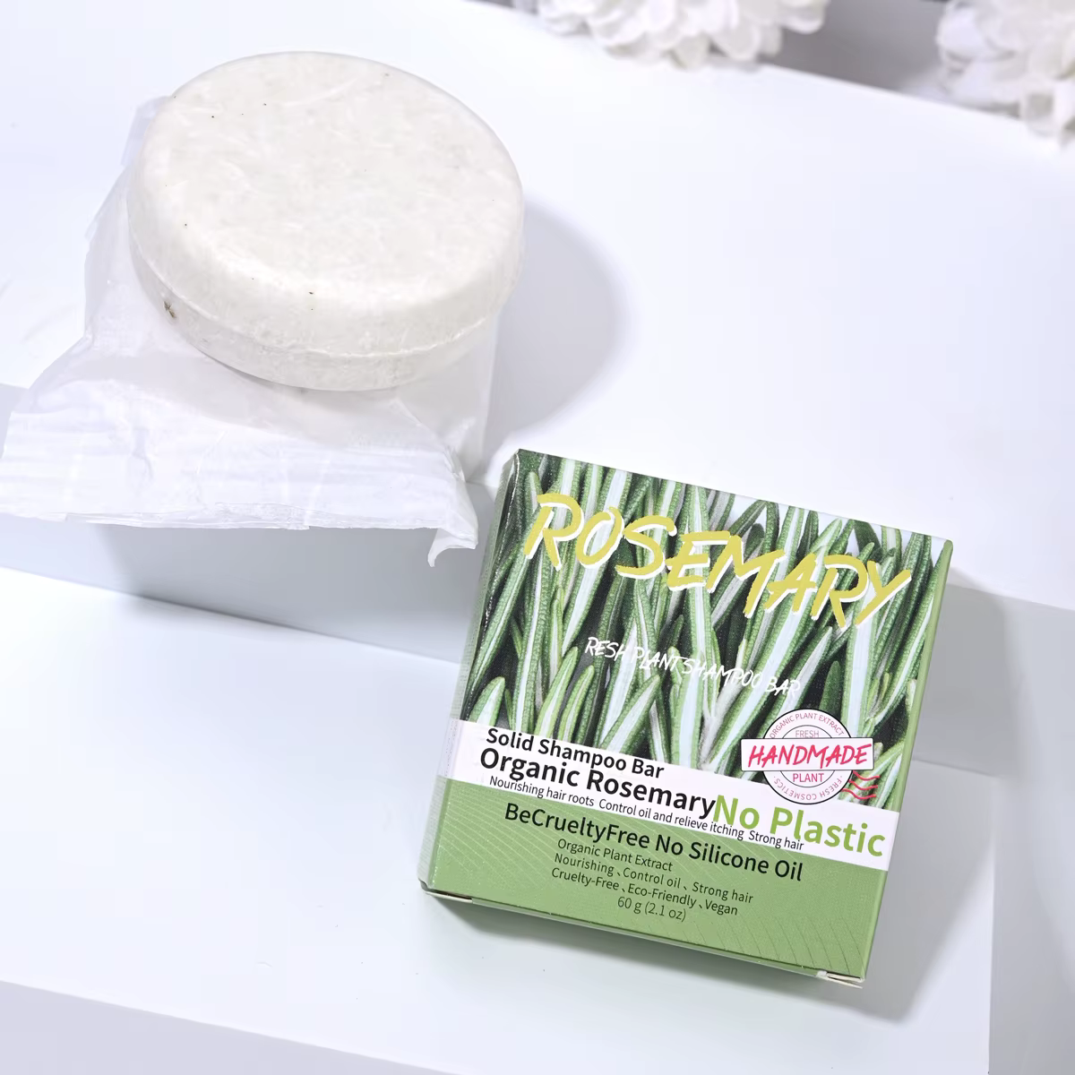 Savon shampoing au romarin au parfum naturel
