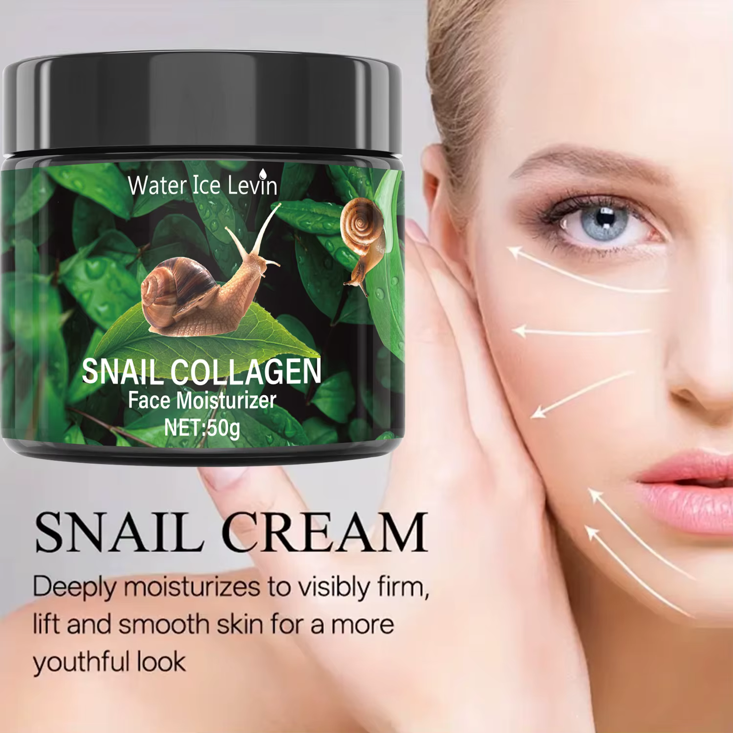 Crème Hydratante Escargot 50g - Collagène Végétal & Vitamine E