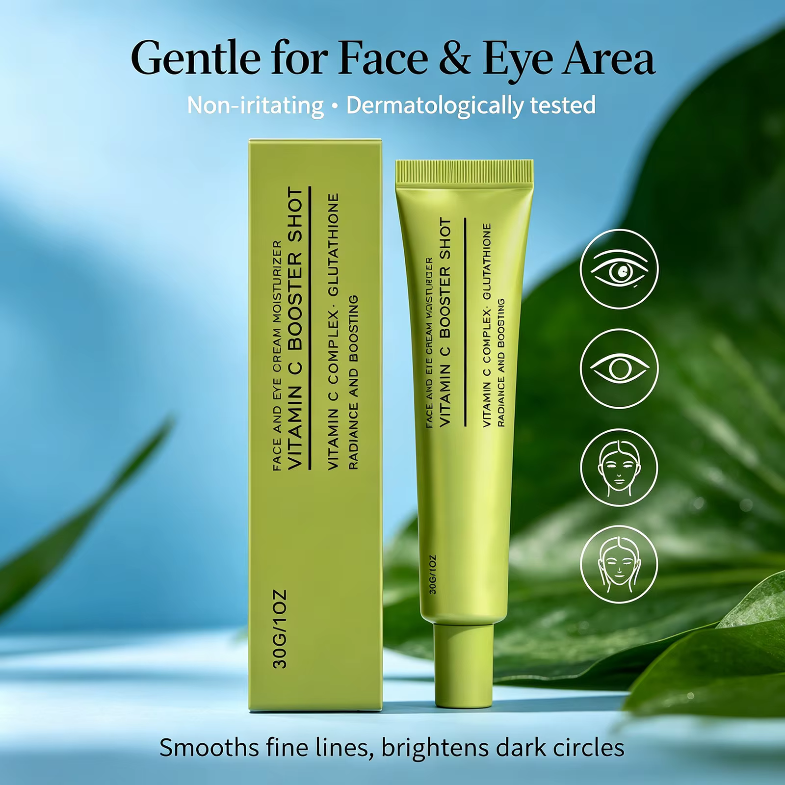 Crème pour le visage et les yeux à la vitamine C