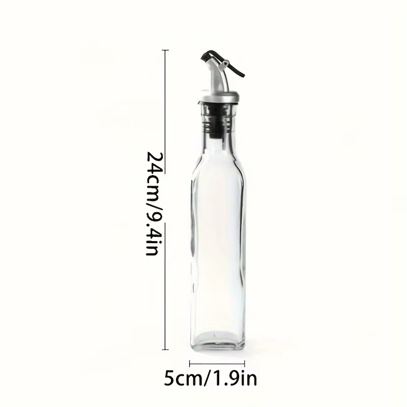 Bouteille d'huile d'olive en verre transparent de 250ML, 1/2 pièces, assaisonnement de cuisine, Sauce soja, vinaigre, Type presse, Cruet, Barbecue, fournitures pour la maison