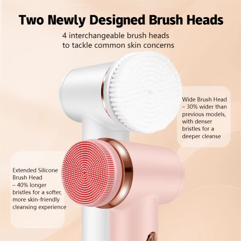 Brosse électrique de nettoyage du visage 4 en 1
