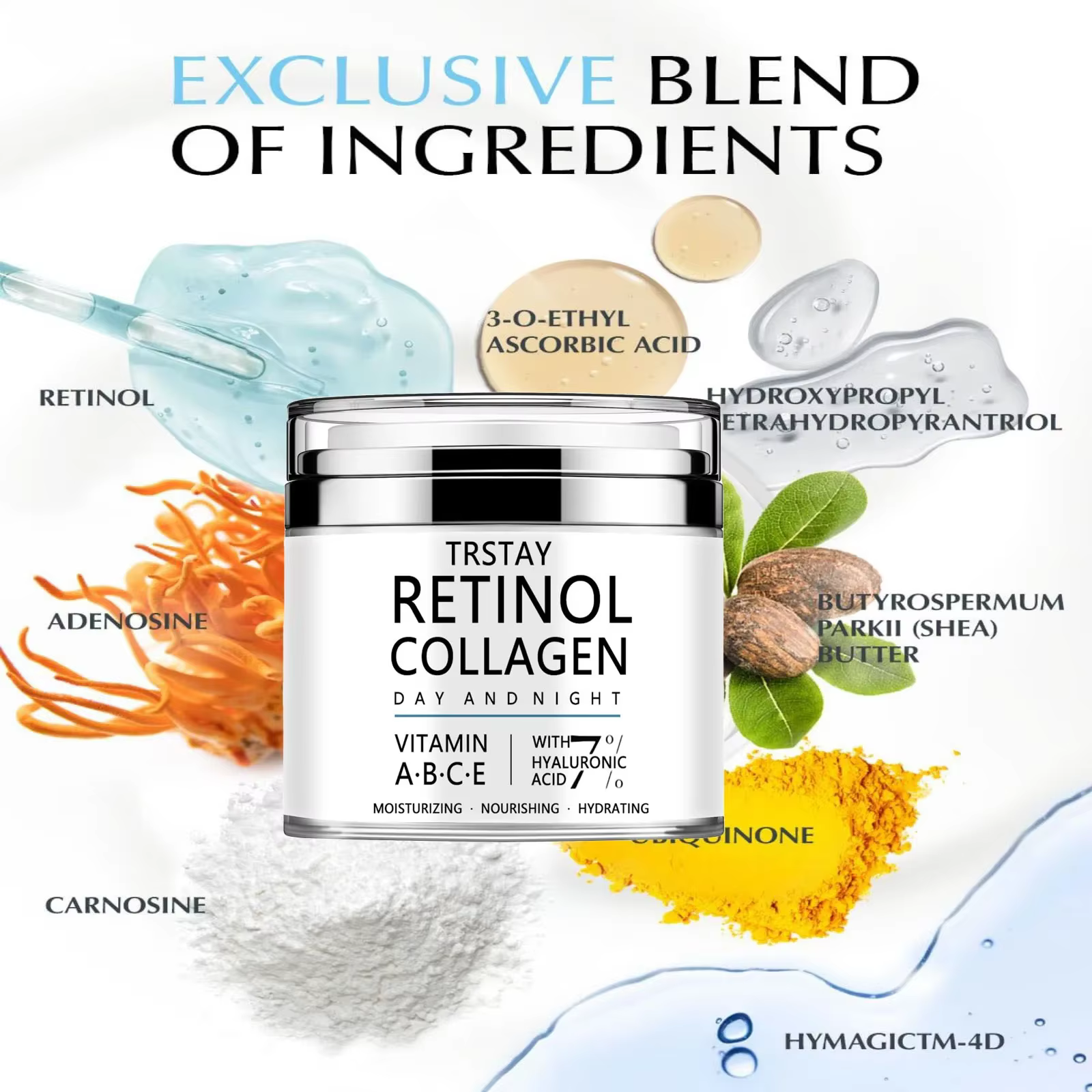 TRSTAY Crème au collagène au rétinol - nourrit