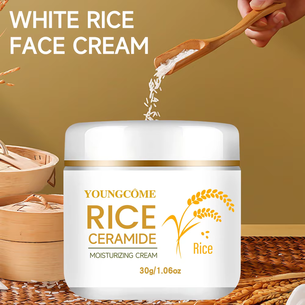 30/60g crème de riz pour le visage Essence de riz blanc