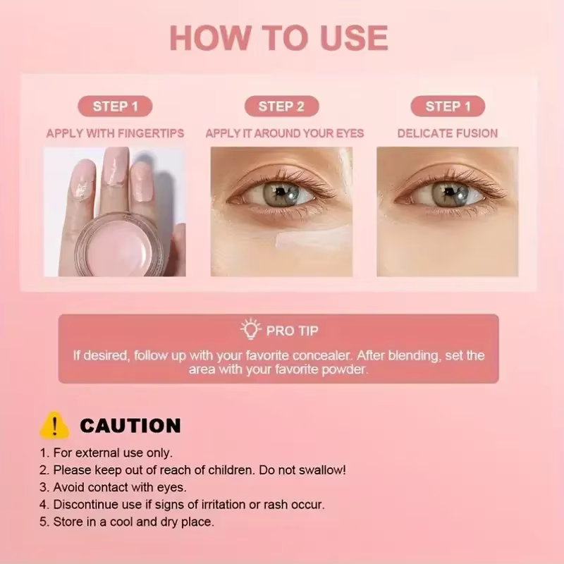 Correcteur éclaircissant hydratant pour les yeux et crème contre le contour