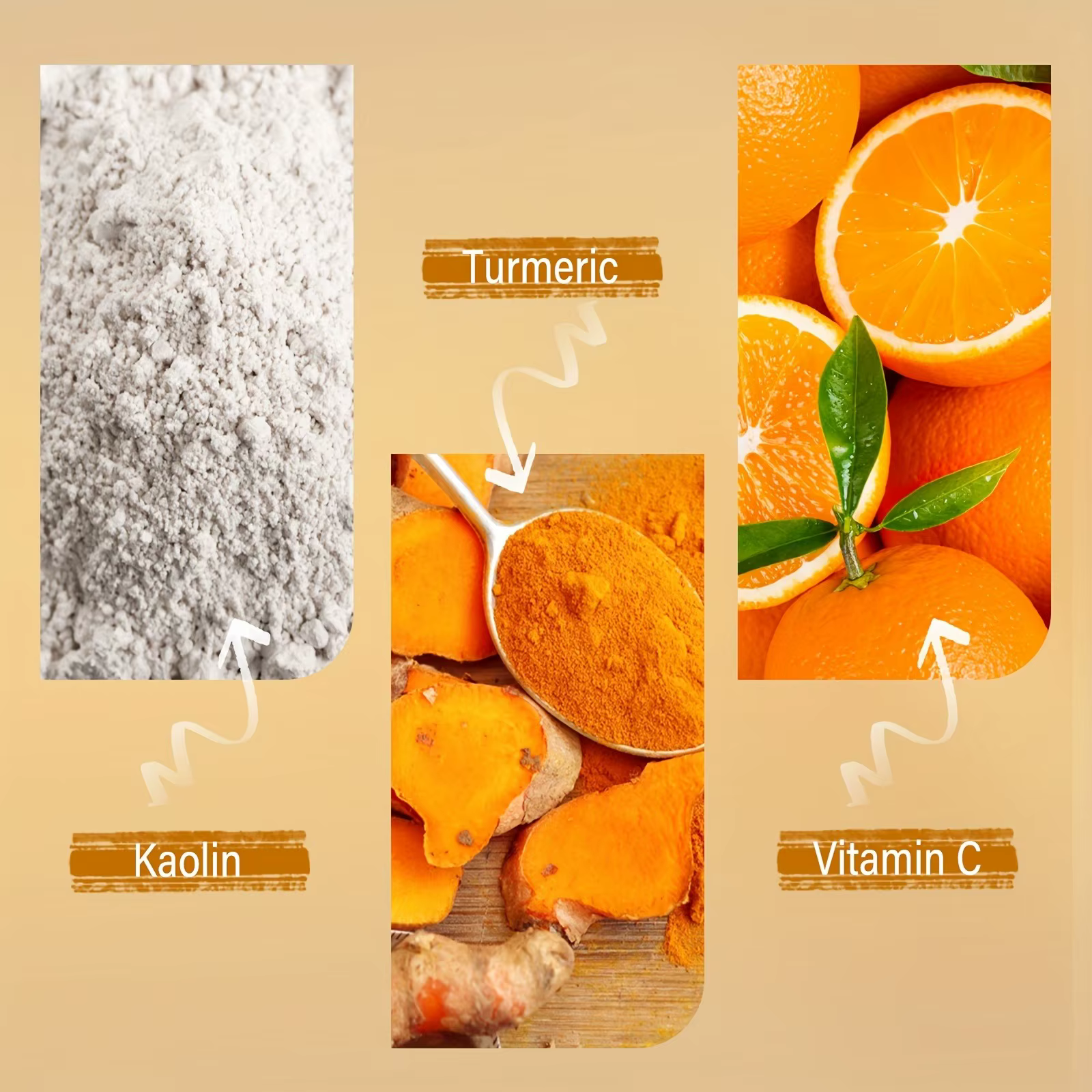 Masque facial exfoliant à la vitamine C